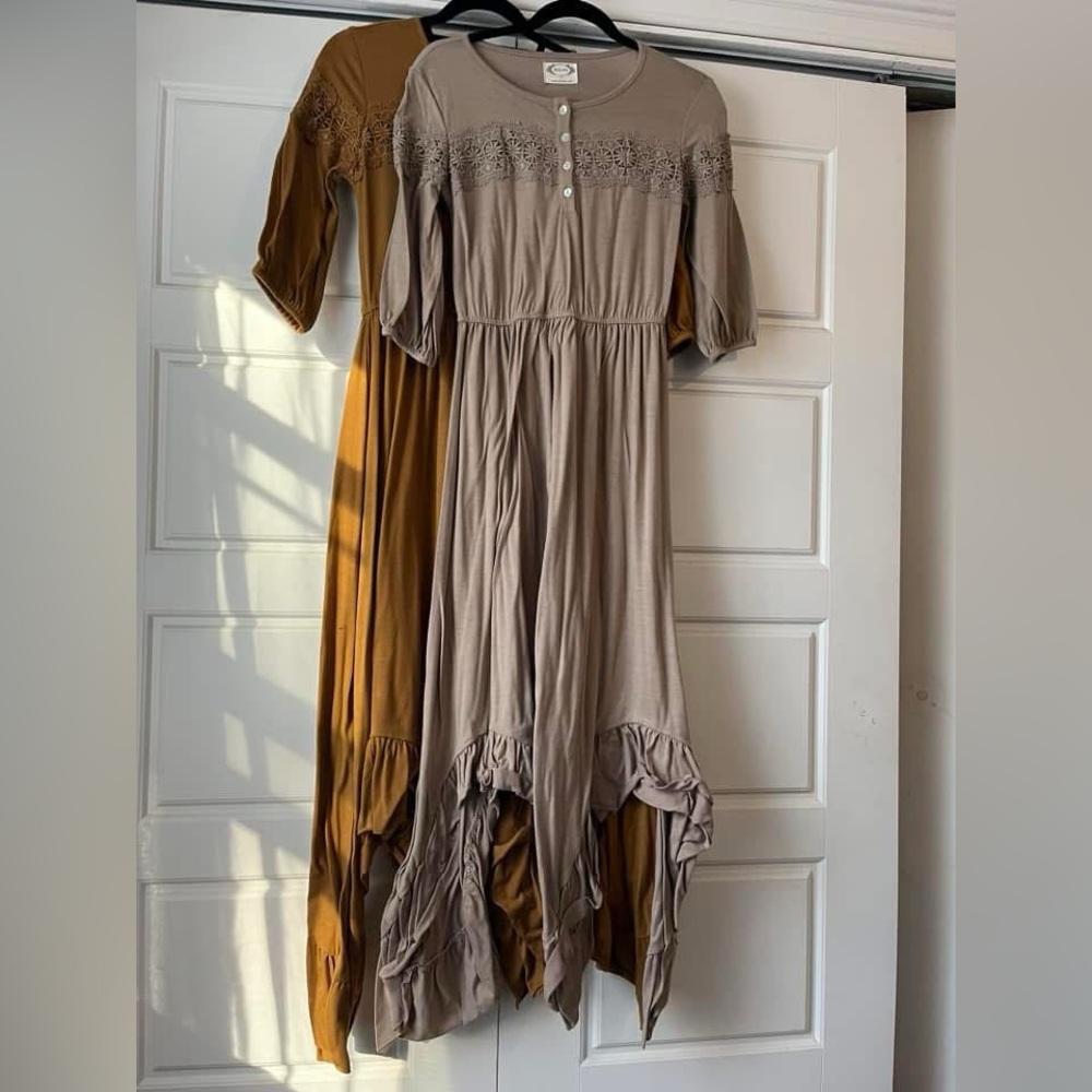 🍂Boho Chic Maxi Dresses in Mustard